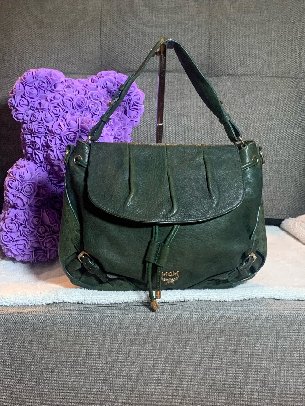 GUC MCM Green Crossbody Bag